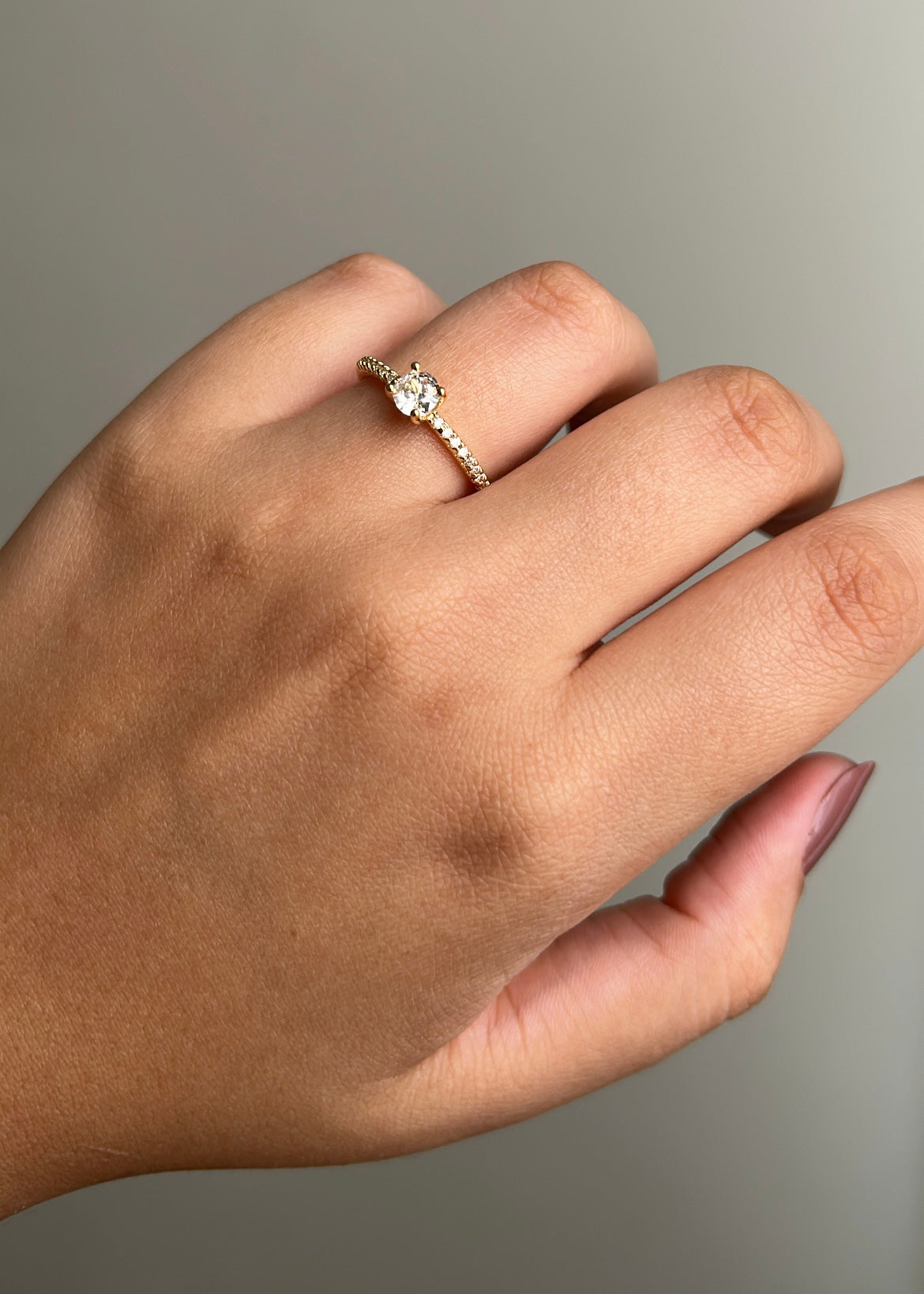 Anel Solitário + Aparador de Aliança