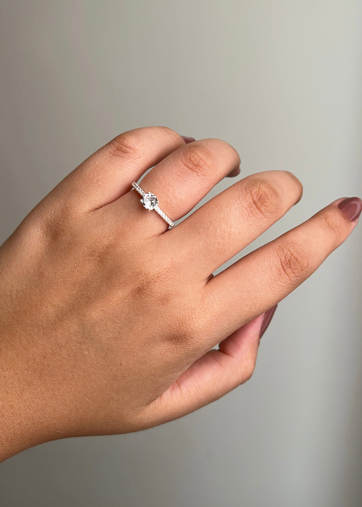 Anel Solitário + Aparador de Aliança